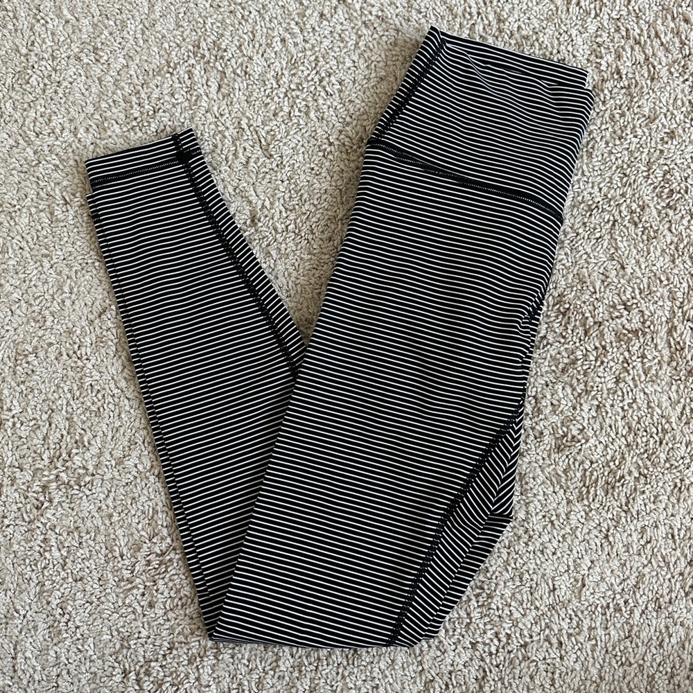 Lululemon Hype Stripe Wunder Under Luxestreme 28”